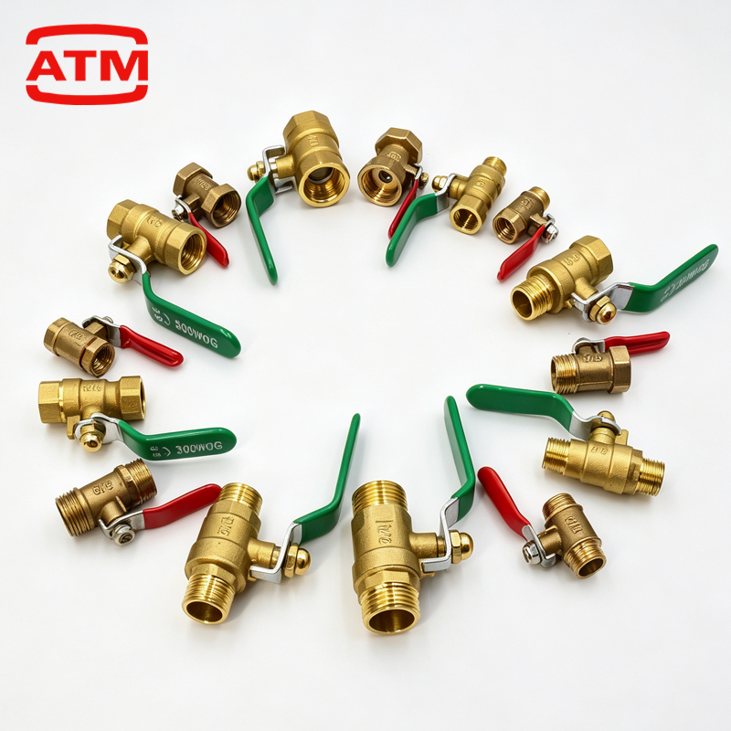 Compression Fitting Brass - 1/8' 1/4' 3/8' 1/2' Katup Bola
