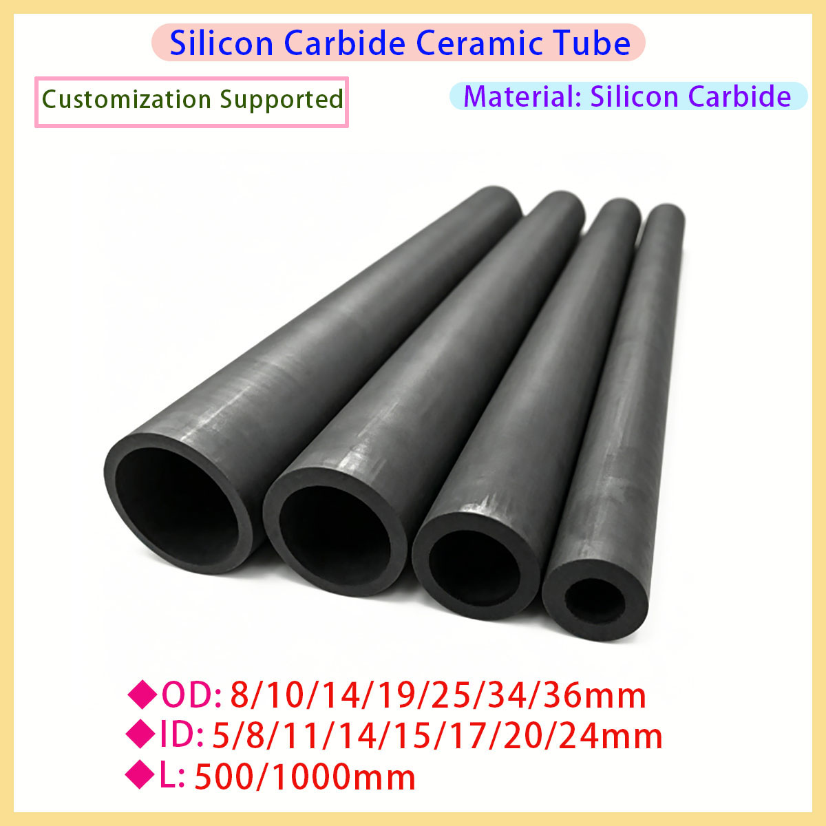 Pipe Freeze Spray - Pipa Keramik SiC Batang Padat Silikon